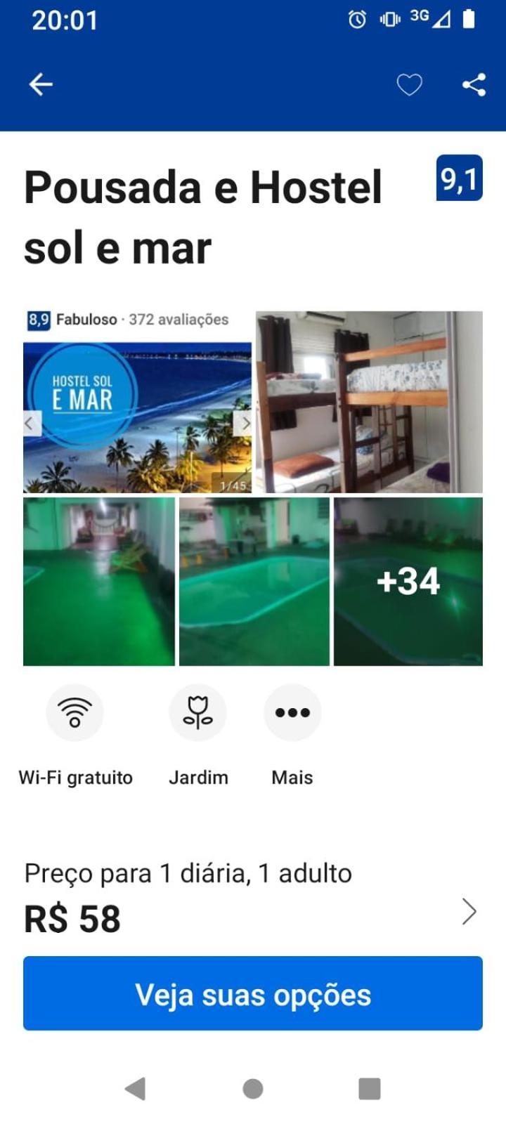 Hostel E Pousada Sol E Mar João Pessoa Екстериор снимка